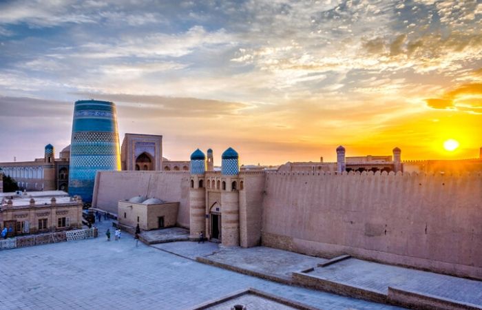 Coucher de soleil Khiva Boukhara Samarkande