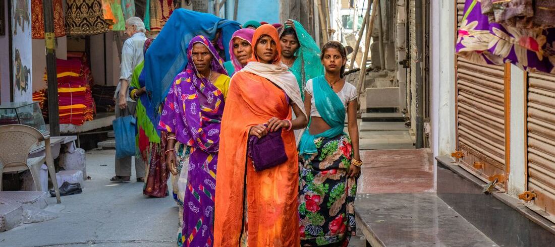 Femmes sari Udaipur Rajasthan