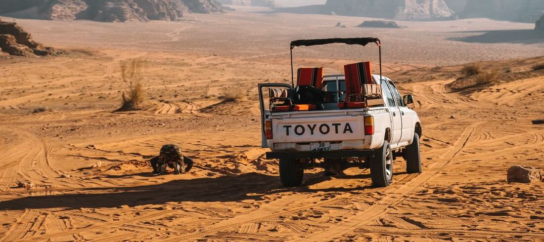 Jeep 4x4 désert Wadi Rum jordanie