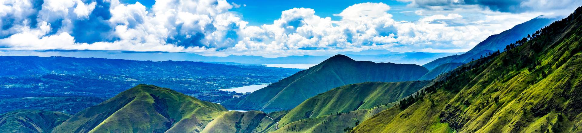 Montagnes vue verdoyant Sumatra - Asie Online