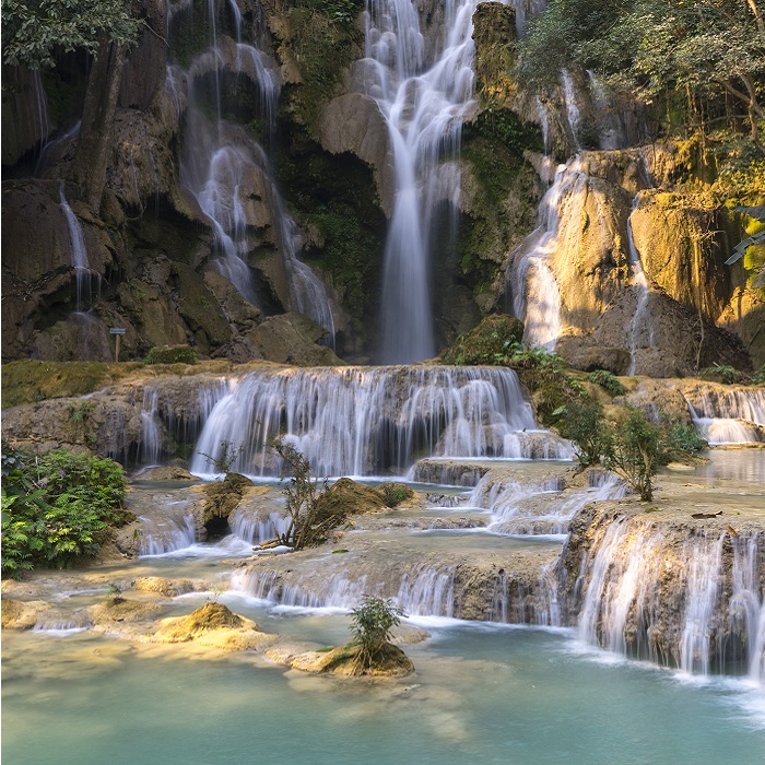 voyage asie tourisme laos cascade luang prabang eau